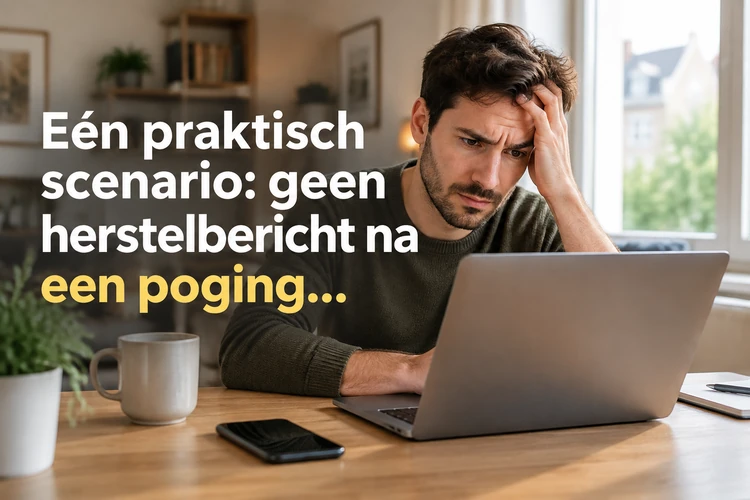 Eén praktisch scenario: geen herstelbericht na een poging tot Impressario Casino login