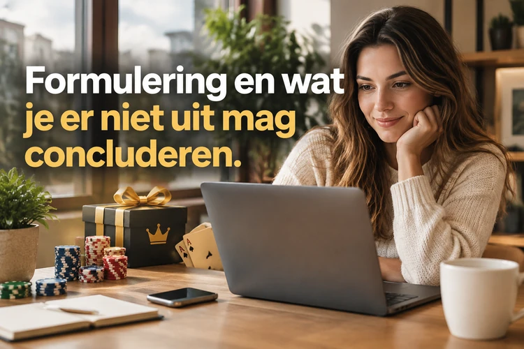 Formulering en wat je er niet uit mag concluderen