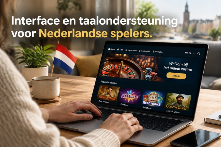 Interface en taalondersteuning voor Nederlandse spelers