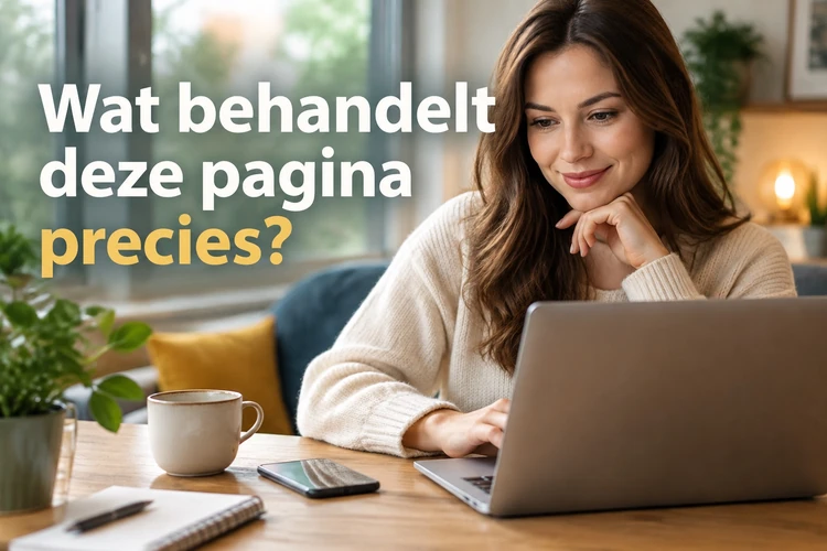 Wat behandelt deze pagina precies?