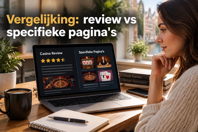 Vergelijking: review vs specifieke pagina's